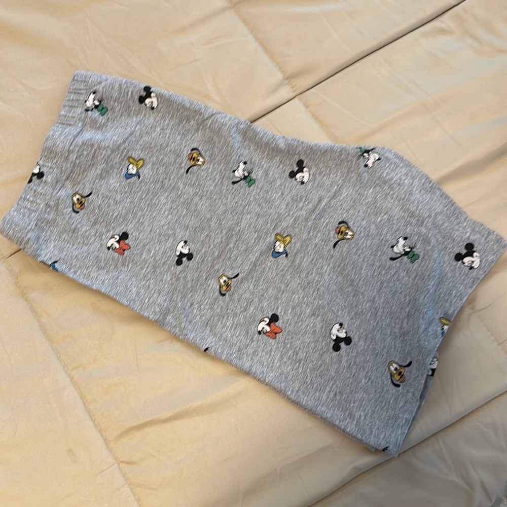 Disney Gray Bike Shorts with Character Print - Picture 2 of 3